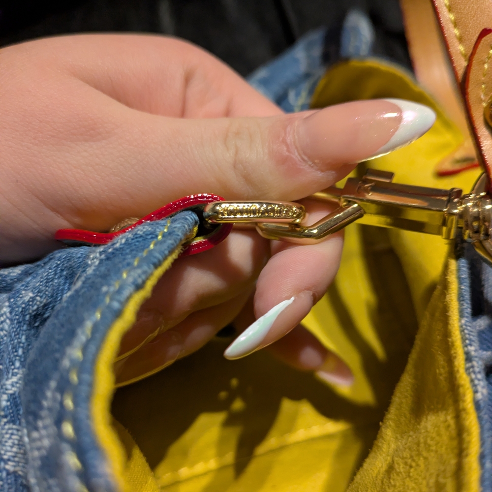 Louis Vuitton Denim Monogram Shoulder Bag - Blue - Picture 7 of 12